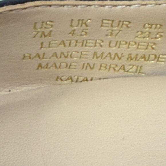 27 EDIT Naturalizer Katalie Chain Detail Wedge Pump Size 7M ‑ Black Pointed Toe - Picture 8 of 8